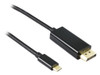 USB-C TO DISPLAYPORT 4K CABLE - 1M BLACK