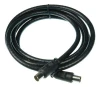 Digitek 1.8M Pal Male to Pal Male Quad TV Fly Lead - Black