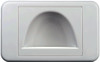 Digitek Media Style Wall Plate (Reverse Bullnose) - White