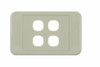 Digitek 4 Gang Wallplate (No Mech) - White