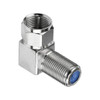 Hills Antenna BC3720HR F-Type Male to Female Right Angle Adaptor