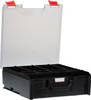 StorageTek STLC-BK Case Large Clear PC Lid c/w dividers-Black
