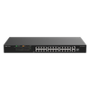 26 Port Unmanaged PoE Network Switch (24x 10/100 Mbps, 2 Combo RJ45 GbE/SFP), 180 W