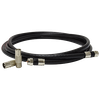 2m RG6 Quad-shield Flylead with Adaptors