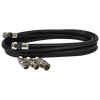 2m RG59 Quad-shield Flylead with Adaptors