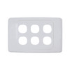 6 Way Outlet Plate including 5 Blank Inserts