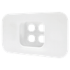Recessed 4 Way DigiPORT® Wall Plate with Three Blank Inserts