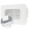 Recessed Wall Point with Built-in Cable Management System