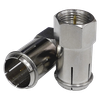 'F' Type Male to 'F' Type Push-on Adaptor (10 Pack)