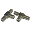 T Piece 3 Way 'F' Type Female Adaptor (5 Pack)