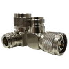 'N' Plug to 'N' Socket Right Angle Adaptor