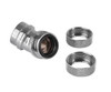 Thermaltake CL-W098-CA00SL-A , Pacific G1/4 PETG Tube 45deg Dual Compression 16mm OD – Chrome, 1 Year
