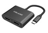 Volans VL-UC2DP, Aluminium 4K USB-C to Dual DisplayPort Adapter