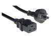 011.180.0042 4Cableing IEC C19 to Mains 10A Power Cable Black 2M
