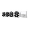 TAPO C420S4 – 4x 2K QHD 4MP Wire-Free Cameras, 180-Day Battery, Full-Color Night Vision, AI Person/Pet/Vehicle Detection, Two-Way Audio, IP65, H200 Hub Included, 512GB Local Storage Support