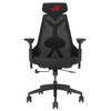 ROG Destrier Core ergo gaming chair with futuristic cyborg aesthetic, versatile seat adjustments for the perfect posture, , and crafted from durable polyamide nylon and breathable mesh