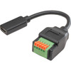PRO2 LC8190 15CM USB C SOCKET TO 5 PIN TERMINAL LEAD USB C SOCKET