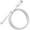 OtterBox Lightning to USB-A (2.0) Cable (2M) - White (78-52629), 3 AMPS (60W), MFi, 3K Bend/Flex, 480Mbps Transfer, Durable, Apple iPhone/iPad/MacBook