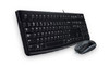 Logitech MK120 Keyboard & Mouse Combo Quiet typing and Spill resistant High-definition optpical tracking Thin profile 3yr wty