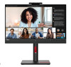Lenovo ThinkVision T24mv 23.8'/24' FHD USB-C Docking IPS Monitor Height Adjust Tilt Swivel Pivot Webcam Daisy Chain DP HDMI LAN 4xUSB3.2 Hub Speakers