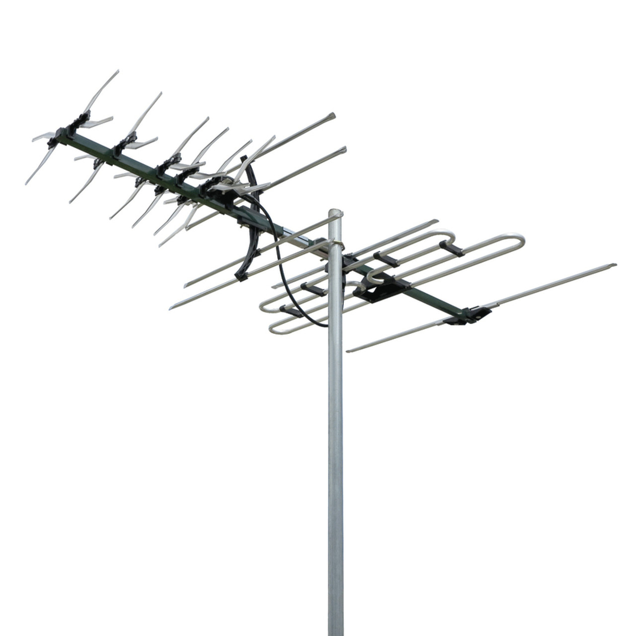 Digimatch VHF/UHF Xtype Colinear 27 Element TV Antenna 4G 5G LTE ready