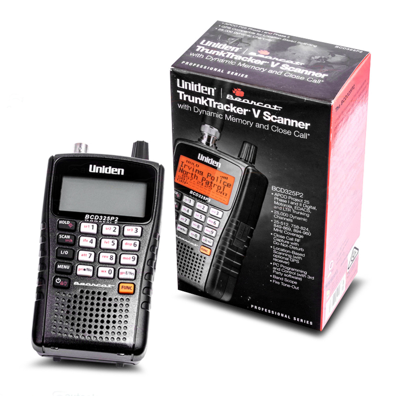 Uniden BCD325P2 Handheld TrunkTracker V Scanner. 25,000 Dynamically Allocated Channels. Close Call RF Capture Technology. Location-Based Scanning and - 2