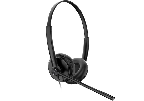 Yealink TEAMS-UH34SE-D-C  Teams Certified Wideband Noise Cancelling Headset,USB-C and 3.5mm Jack,Leather Ear Piece,Controller with Teams Button,Stereo