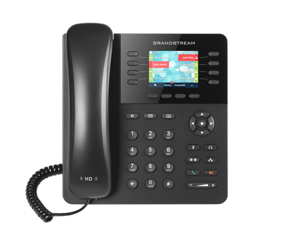 Grandstream GXP2135 8 Line IP Phone, 4 SIP Accounts, 320x240 Colour LCD Screen, HD Audio, Built-In Bluetooth, Powerable Via POE