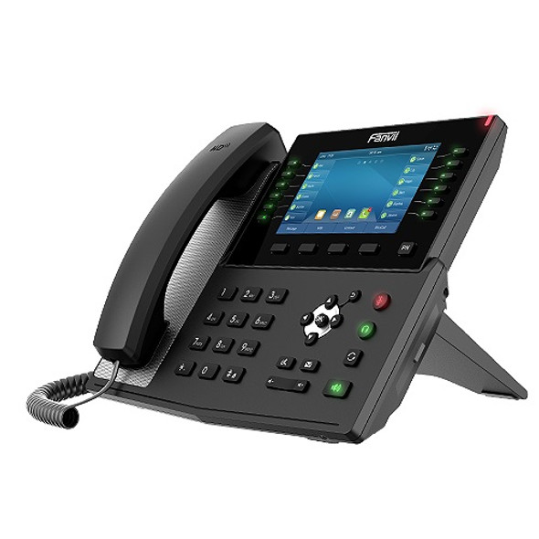 Fanvil X7C Enterprise Color IP Phone, 5' Hig Res Screen, 20 SIP Lines, HD Audio, Built In Bluetooth, Upto 60 DSS Key Entries, Dual Gigabit, *SBC Ready