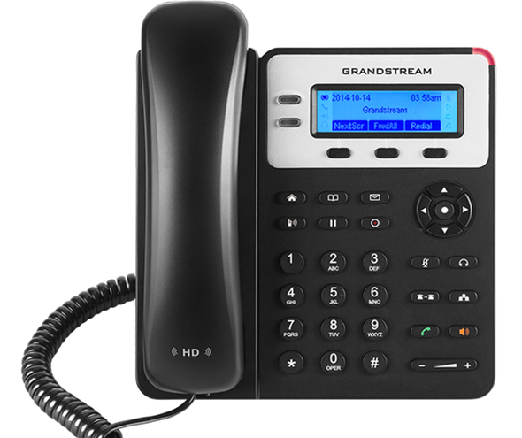 Grandstream GXP1620 2 Line Basic IP Phone, 2 SIP Accounts, 132x48 Backlit Graphical LCD Display, HD Audio