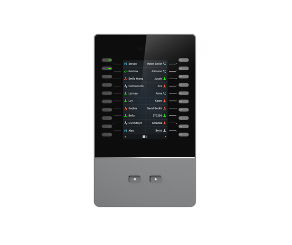 Grandstream GBX20 LCD Extension Module For GRP2615 & GXV3350 only, 20 Dual-colored Extension Keys, 4.3 inch TFT Color LCD