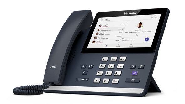 Yealink MP56 Microsoft IP Phone, Android 9, 7' 800x480 Capacitive Touch Screen, Built in BT, Dual Band WI-FI, USB, Dual Gigabit, PoE, Teams Edition