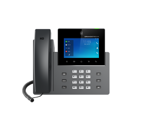 Grandstream GXV3350 16 Line Android IP Phone, 16 SIP Accounts, 1280 x 800 Colour Touch Screen, 1MB Camera, Built In Bluetooth+WiFi, Powerable Via POE