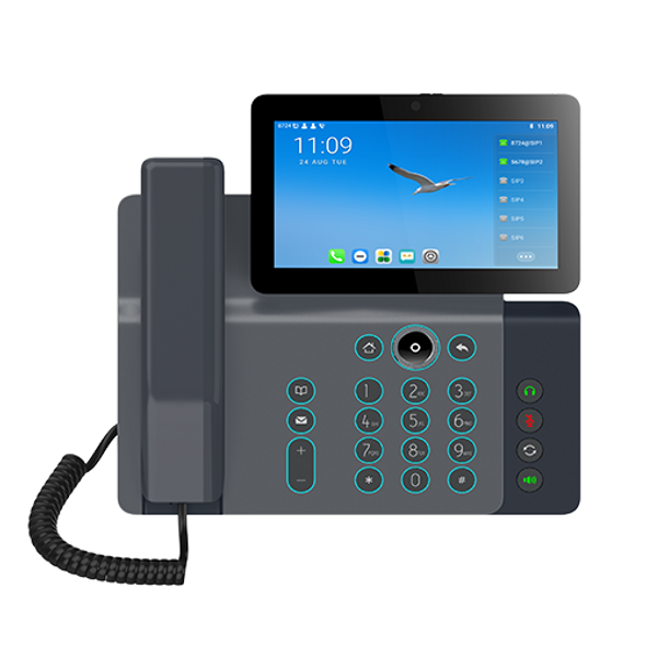 Fanvil V67 Enterprise IP Phone, 7' Touch Screen, 5mp Camera, Andriod 9.0, Built in Wifi, BT, Wall Mountable, Upto 116 DSS Keys, 20 Lines, 2 Year WTY