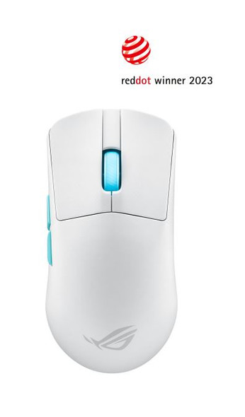 ASUS ROG Harpe Ace Aim Lab Edition Wireless Gaming Mouse WHITE, Pro-tested FF, 54g, 36,000dpi, AimPoint Optical Sensor, Reddot Winner 2023