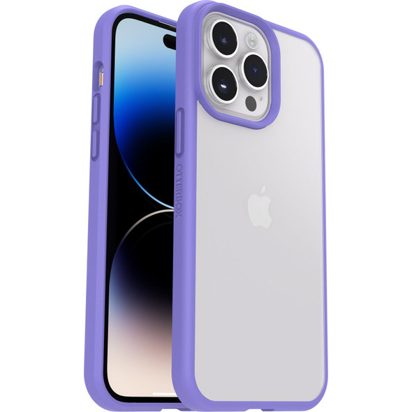 OtterBox React Apple iPhone 14 Pro Max Case Purplexing (Purple) - (77-88902), Antimicrobial, DROP+ Military Standard, Raised Edges,Hard Case,Soft Grip