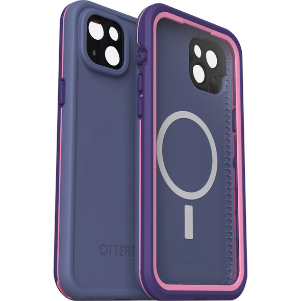 OtterBox FRE Magsafe Apple iPhone 14 Plus Case Purple - (77-90171), DROP+ 5X Military Standard,2M WaterProof,Built-In Screen Protector,360° Protection