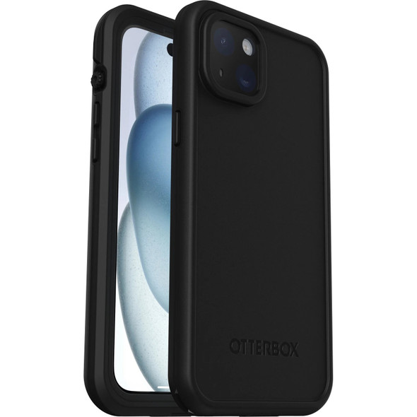 OtterBox Fre MagSafe Apple iPhone 15 Plus (6.7') Case - Black(77-95536), DROP+ 5X Military Standard,Waterproof IP68 Rated,Wireless Charging Compatible