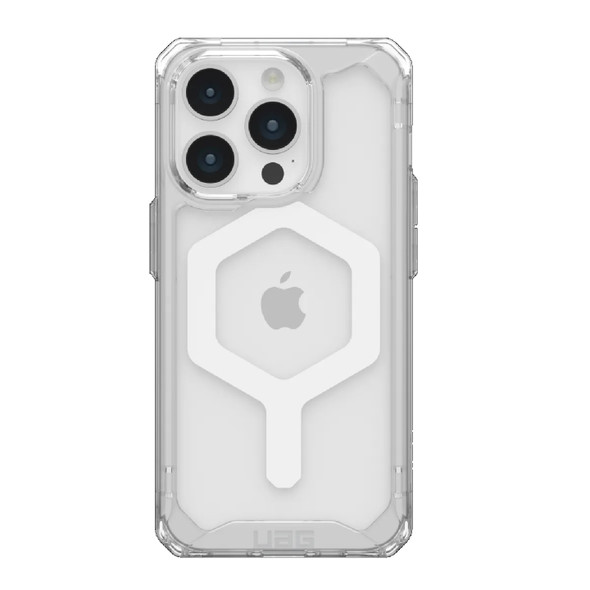 UAG Plyo MagSafe Apple iPhone 15 Pro (6.1') Case - Ice/White (114286114341), 16ft. Drop Protection (4.8M), Raised Screen Surround, Air-Soft Corners