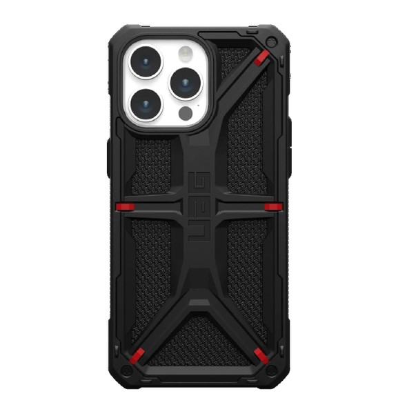 UAG Monarch Kevlar Apple iPhone 15 Pro Max (6.7') Case - Kevlar Black(114298113940), 20ft. Drop Protection (6M),5 Layers of Protection,Tactical Grip
