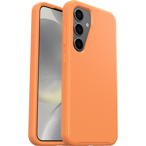 OtterBox Symmetry Samsung Galaxy S24 5G (6.2') Case Orange - (77-94541),DROP+ 3X Military Standard, Raised Edges,Ultra-Sleek Design, Reinforced Corner