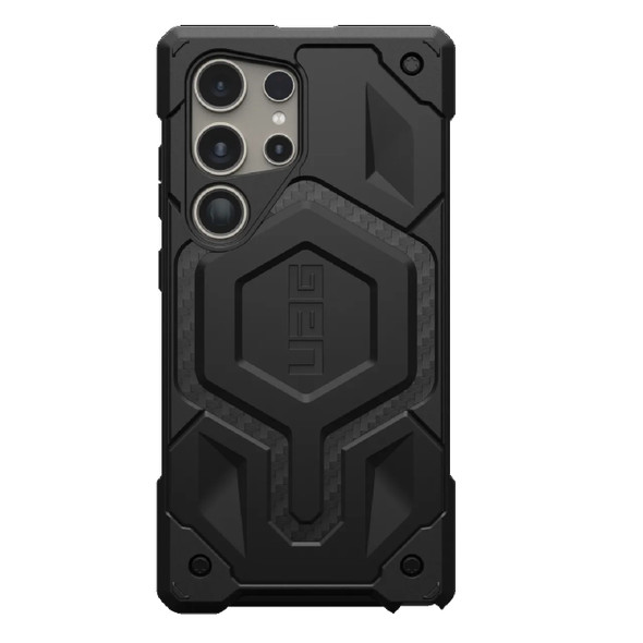 UAG Monarch Samsung Galaxy S24 Ultra 5G (6.8') Case - Carbon Fiber (214415114242), 20ft. Drop Protection (6M), Multiple Layers,Tactical Grip,Rugged