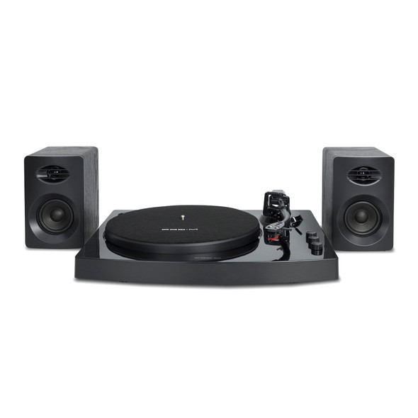 mbeat® Pro-M Bluetooth Stereo Turntable System (Black) - Vinyl Turntable Record Player, Vinyl 33/45, Bluetooth Streaming via Smart Devices