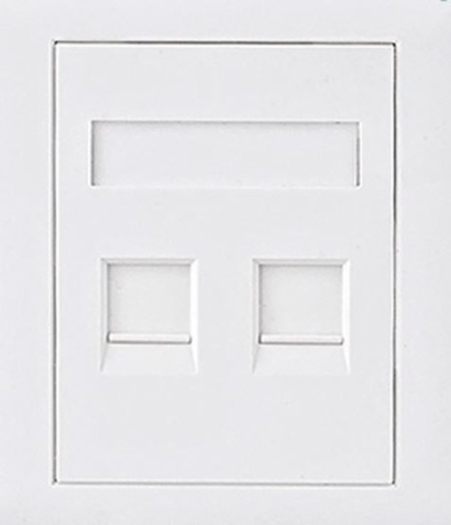 Astrotek CAT5e RJ45 Network Wall Face Plate 86x86mm 2 Port Socket Kit