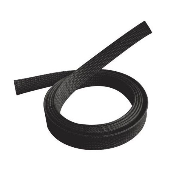 Brateck Braided Cable Sock (20mm/0.79' Width)  Material Polyester Dimensions1000x20mm -- Black