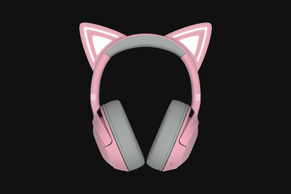 Razer Kraken Kitty V2 BT-Quartz Edition-Wireless Bluetooth RGB Headset with Kitty Ears-FRML Packaging