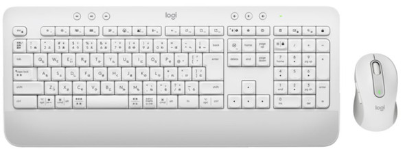 Logitech Signature MK650 Wireless Keyboard and Mouse Combo for Business - Off White