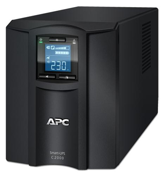 APC Smart-UPS C 2000VA/1300W Line Interactive UPS, Tower, 230V/16A Input, 6x IEC C13 Outlets, Lead Acid Battery, USB & Serial, Graphic LCD APC Smart-UPS C 2000VA/1300W Line Interactive UPS, Tower, 230V/16A Input, 6x IEC C13 Outlets, Lead Acid Battery, USB & Serial, Graphic LCD