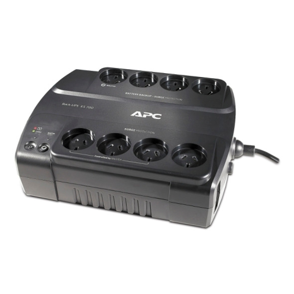 APC Back-UPS 700VA/405W Power-Saving UPS, Desk Top, 230V/10A Input, 8x Aus Outlets, Lead Acid Battery, User Replaceable Battery APC Back-UPS 700VA/405W Power-Saving UPS, Desk Top, 230V/10A Input, 8x Aus Outlets, Lead Acid Battery, User Replaceable Battery