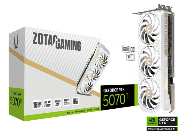 ZOTAC RTX 5070Ti SOLID CORE OC WHITE 16GB GDDR7 Graphics Card ZOTAC RTX 5070Ti SOLID CORE OC WHITE 16GB GDDR7 Graphics Card